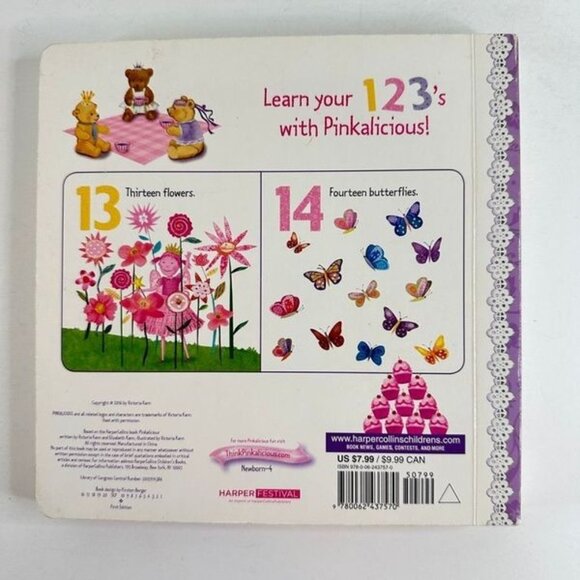 2/$6 Pinkalicious 123 A Counting Book by Victoria Cann (Board Book) - Picture 4 of 9